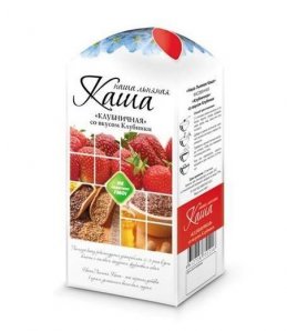 Наша Льняная каша Клубничная 400г