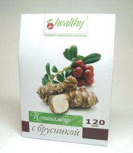 Би Хелси Топинамбург с Брусникой 120 гр