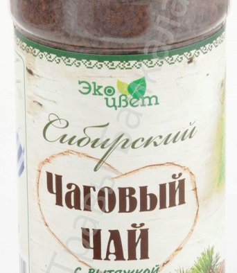Чай Чаговый с вытяжкой из кедровых орехов 90 гр