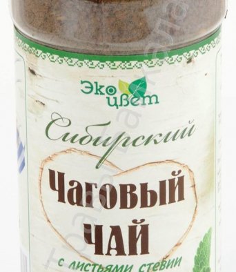 Чай Чаговый со стевией 90 гр