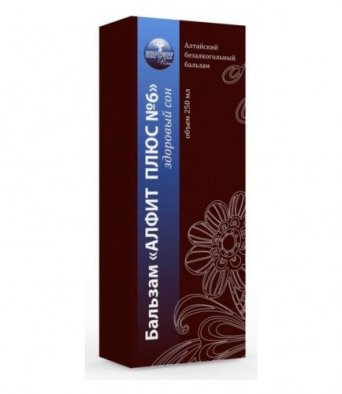 Бальзам Алфит Плюс №6 здоровый сон 250мл