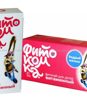 Чай детский травяной серии Фитокомка Бодрый малыш (Витаминный) ф/п