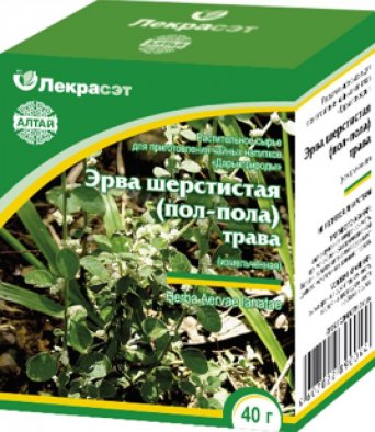 Эрва шерстистая (пол-пола) трава измельченная 40 гр