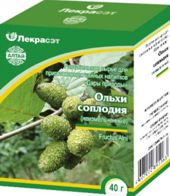 Ольхи соплодия (измельченные)