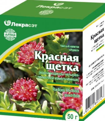 Красная щетка (родиола четырехлепестная) корни измельченные 50 гр