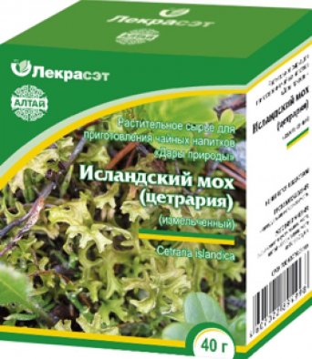 Исландский мох (цетрария измельченная) 40 гр