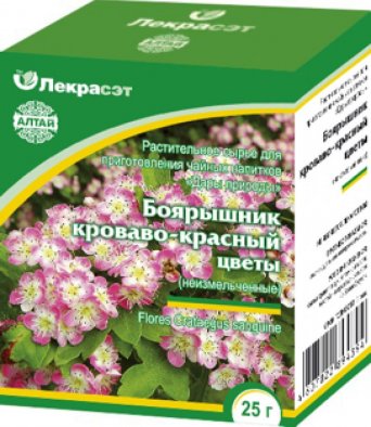 Боярышник кроваво-красный (цветы неизмельченные) 25 гр