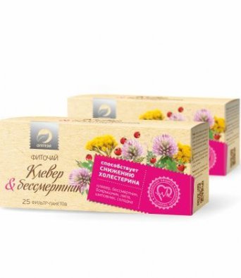 Фиточай "Клевер и бессмертник"