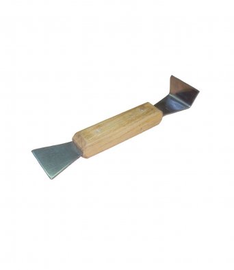 СТАМЕСКА ПАСЕЧНАЯ (НЕРЖАВЕЮЩАЯ СТАЛЬ, ДЕРЕВЯННАЯ РУЧКА)