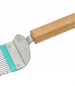 ВИЛКА ДЛЯ РАСПЕЧАТЫВАНИЯ СОТ (НЕРЖАВЕЮЩАЯ СТАЛЬ, ИГЛА ПРЯМАЯ)