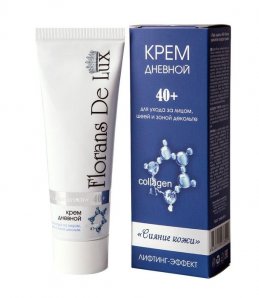 Крем дневной 40+ для ухода за лицом, шеей и зона декольте