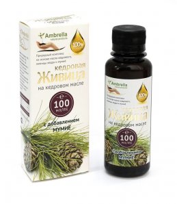 Живица кедровая на кедровом масле с мумие, бут.100 мл.