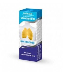 Бальзам БРОНХОНОРМ при простуде
