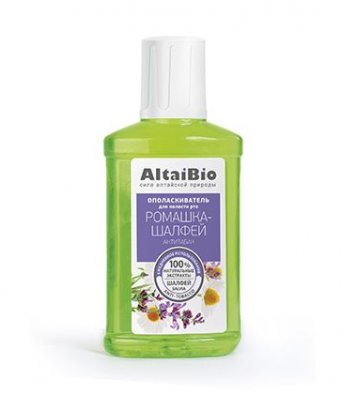 AltaiBio Ополаскивательдля полости рта Антитабак Ромашка-Шалфей 200 мл