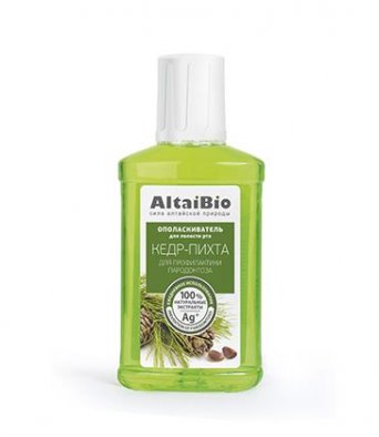 AltaiBio Ополаскивательдля полости рта профилактика парадонтоза Кедр- Пихта 200 мл