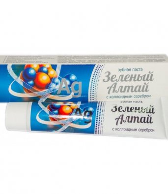 Зубная паста Зеленый Алтай с коллоидным серебром 75 мл