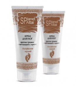 Planet SPA Altai Крем для ног против трещин смягчающий с мумие 75 мл