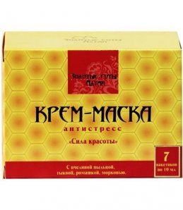 Крем-маска Антистресс Золотые соты Алтая Сила красоты