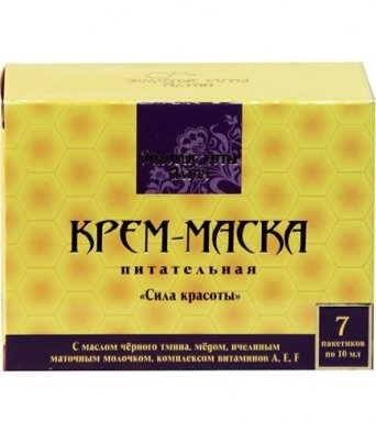 Крем-маска Питательная Золотые соты Алтая Сила красоты