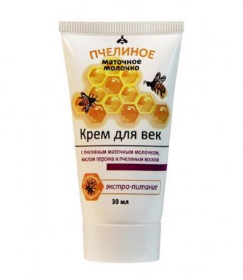 Пчел.мат.мол. Крем д/век Экстра-питание с мас.персика и пчел. воском 30мл