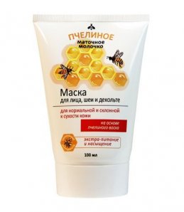 Пчел.мат.мол. Крем маска д/лица и шеи и декольте  д/норм. и склон. к сух.  кожи лицаЭкстра-п  50мл