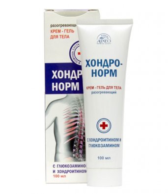 ХОНДРОНОРМ- крем-гель для тела разогревающий с хондроитином и глюкозамином