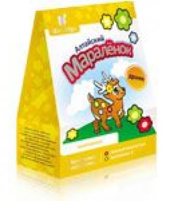 Драже алтайское МАРАЛЕНОК с пантогематогеном и шиповником 70 гр.
