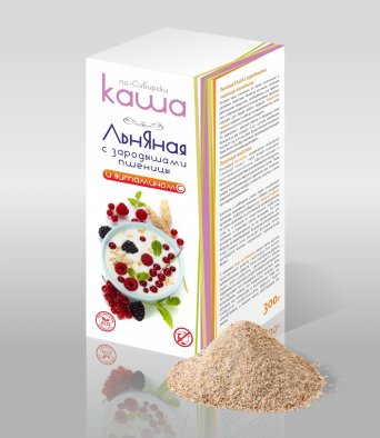 Каша льняная с зародышами пшеницы 300 гр