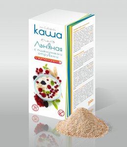 Каша льняная с пшеничными отрубями 300 гр