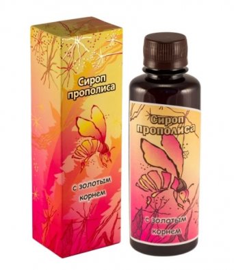 Сироп прополиса с ЗОЛОТЫМ КОРНЕМ 200 мл