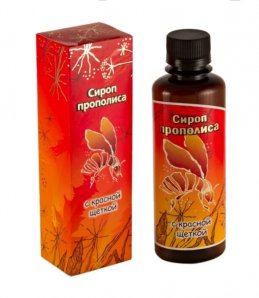Сироп прополиса с КРАСНОЙ ЩЕТКОЙ  200 мл