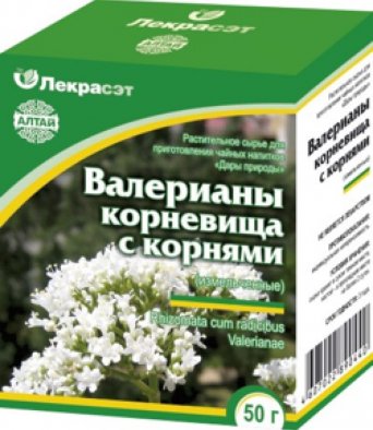 Валериана (корневища с корнями измельченные) 50 гр