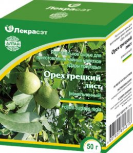 Орех грецкий (лист измельченный) 50 гр
