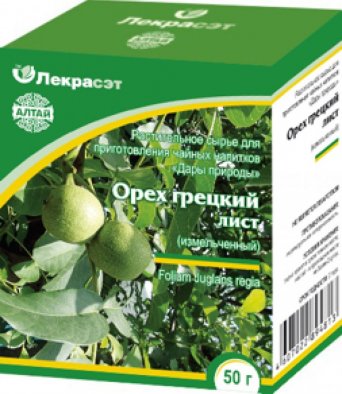 Орех грецкий (лист измельченный) 50 гр