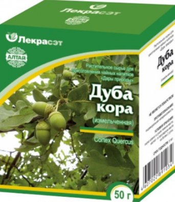 Дуб (кора измельченная) 50 гр