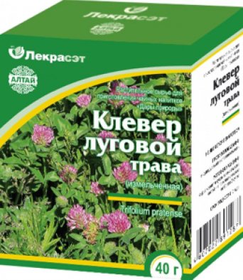 Клевер луговой (трава измельченная) 40 гр