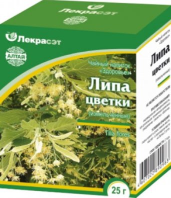 Липа (цветки измельченные) 25 гр